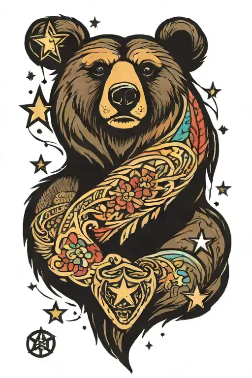 Bear With Tri Star