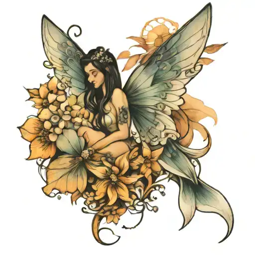 Beach With Fairy Wings