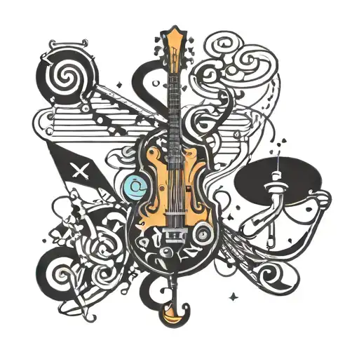 Cartoon Music Math Science