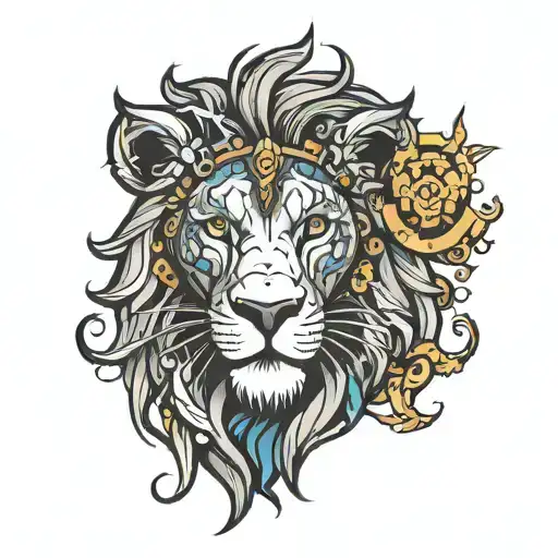 Lion Face Cyborg Style