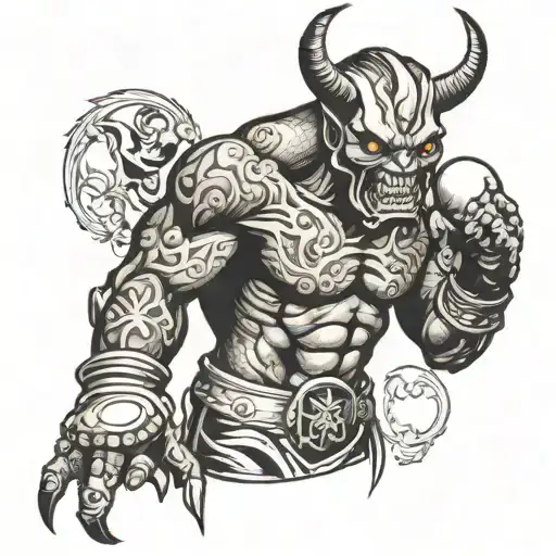 Demon With Boxing Gloves