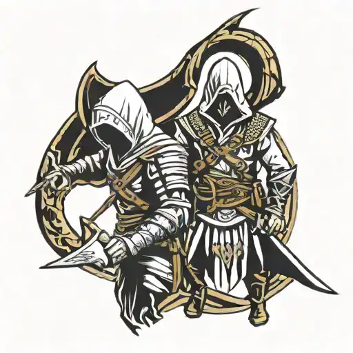 Logo De Assasin Creed Y Skyrim