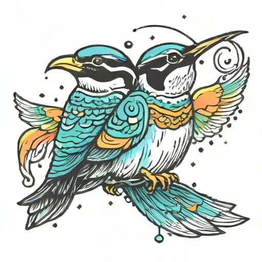 Bee Penguin Northern Lights Swingset