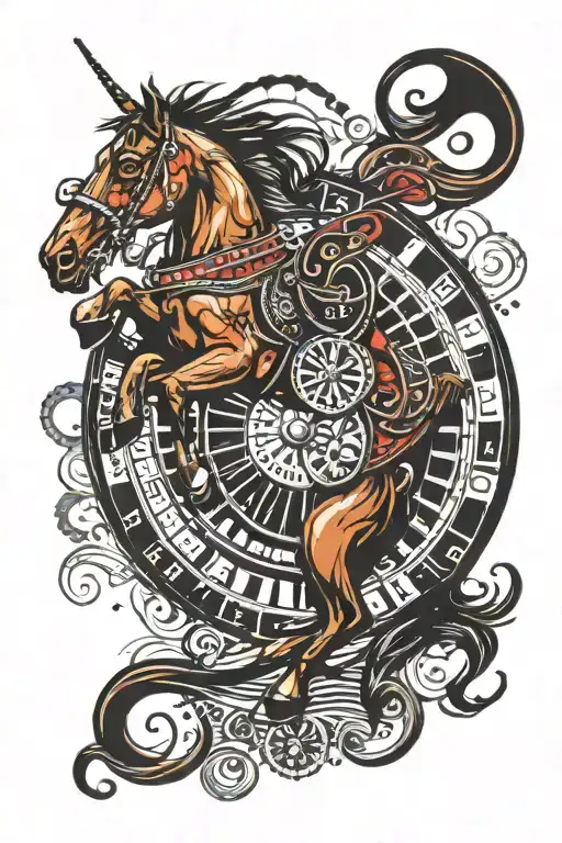 Race Horse Roulette Wheel Casino