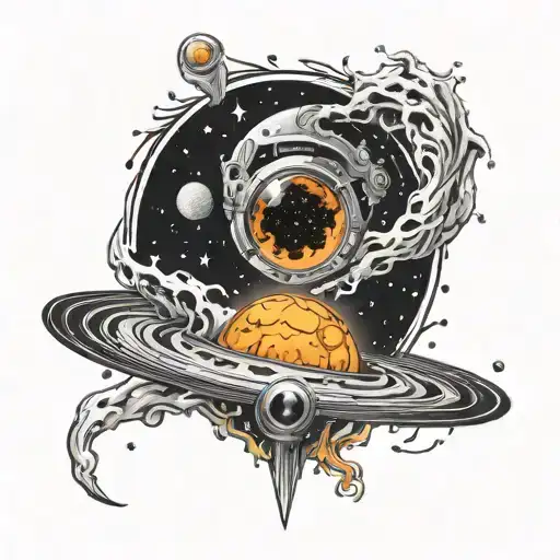 Black Hole Outer Space Surrounded