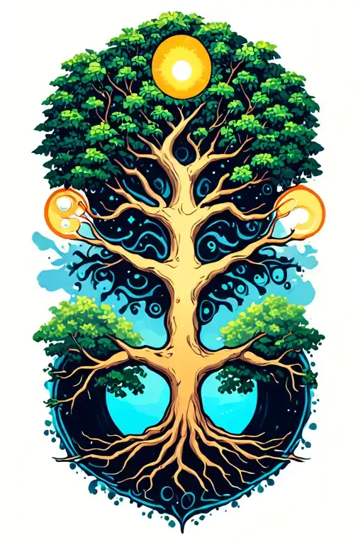 A Tree Of Life That Comes Out Of The Infinite Sign