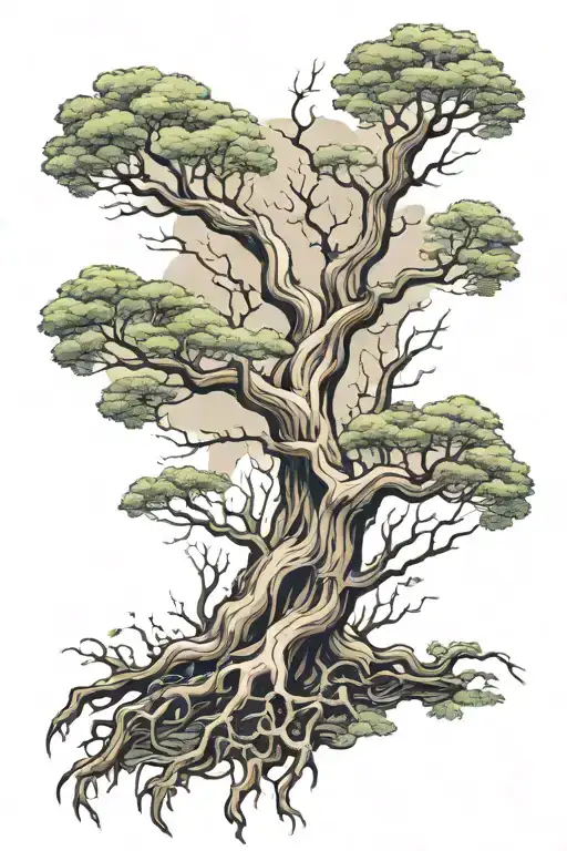 Tree Growing Out Of Veins Full Arm Sleeve