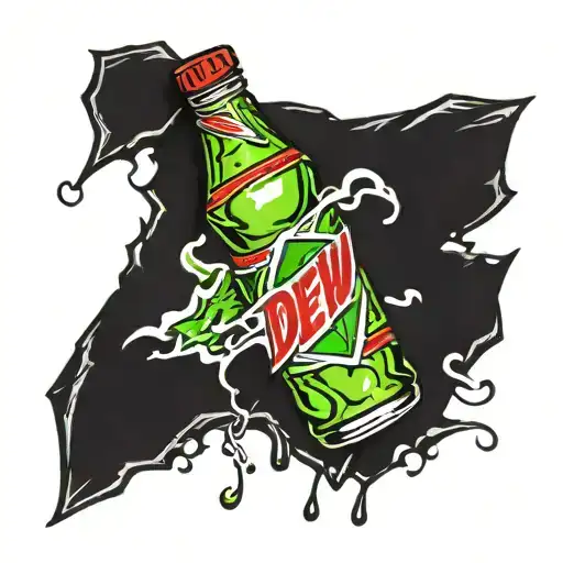 Mountain Dew Tattoo Design