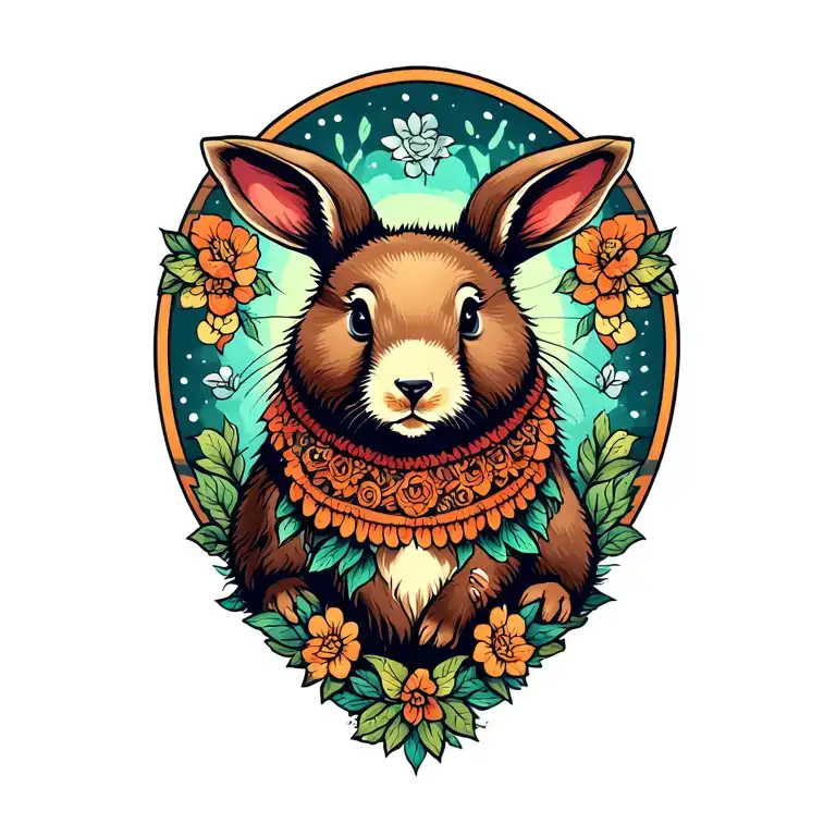 Rabbit Mother Bear Looking