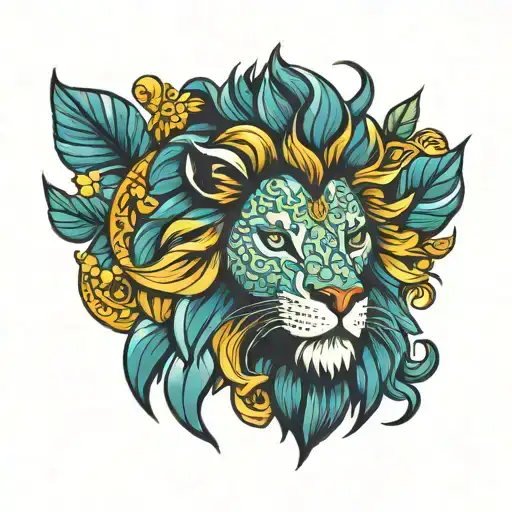 Lion With Rio De Janeiro