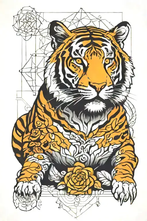 Sacred Geometry Tiger