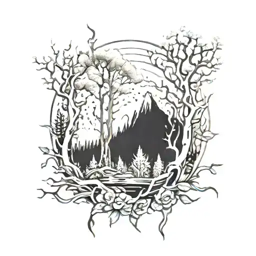 Thorn Forest Landscape