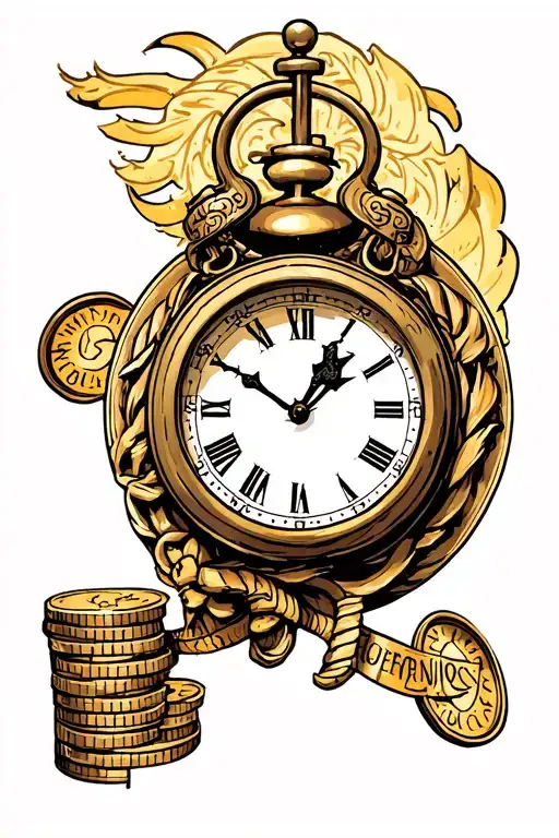 Wages With Clock Inside