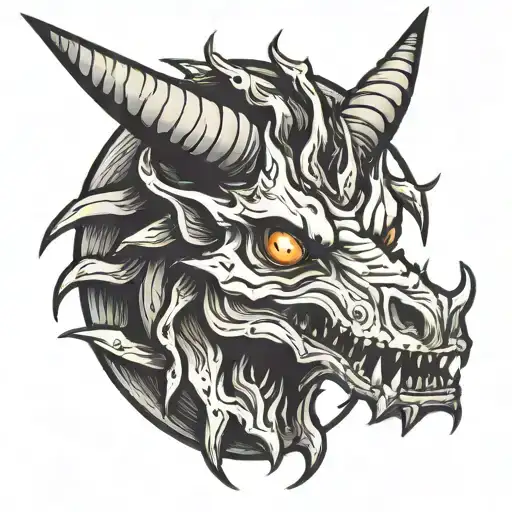 Horns Sharp Teeth Claws Scary