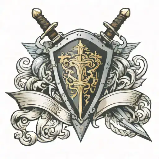 Shield Banner Sword