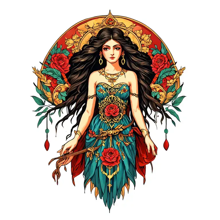 Lada Goddess Of Love And Beauty In Polish Slavic Mythology