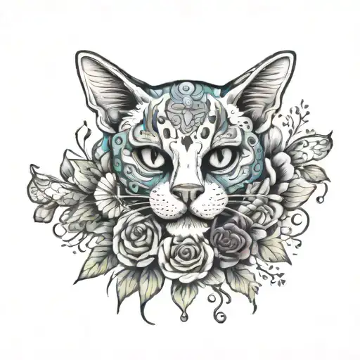 Name Summer And Skull And Cat