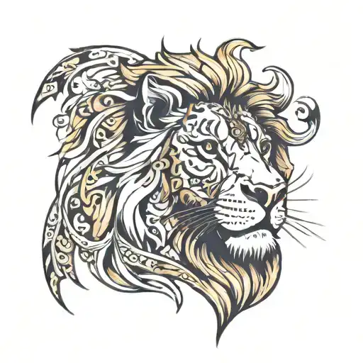 Lion Head Names And Names Incorporated Into The Design
