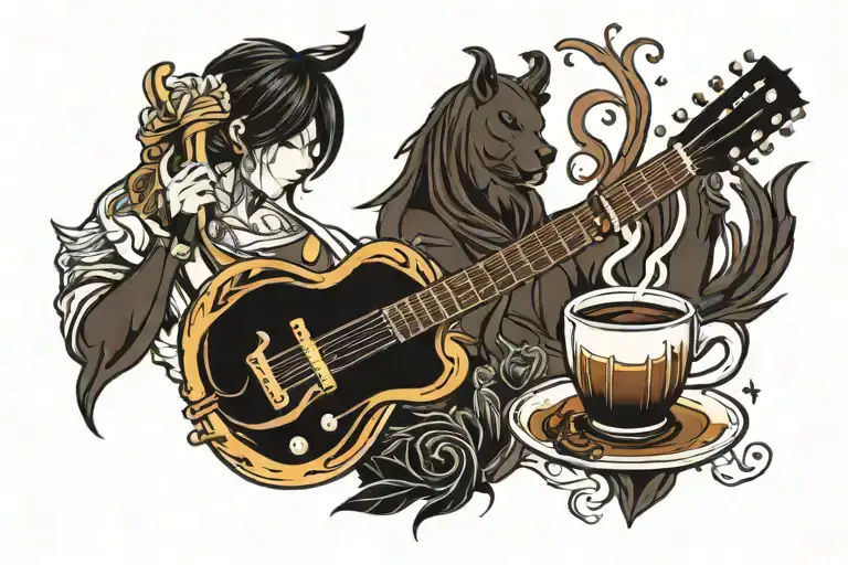 Guitar And Coffee