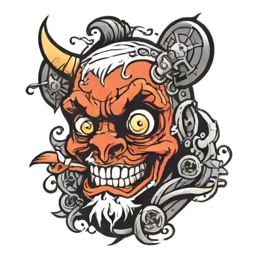 Deadpoll Cartoon Character