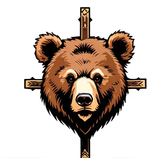 Bear With A Cross