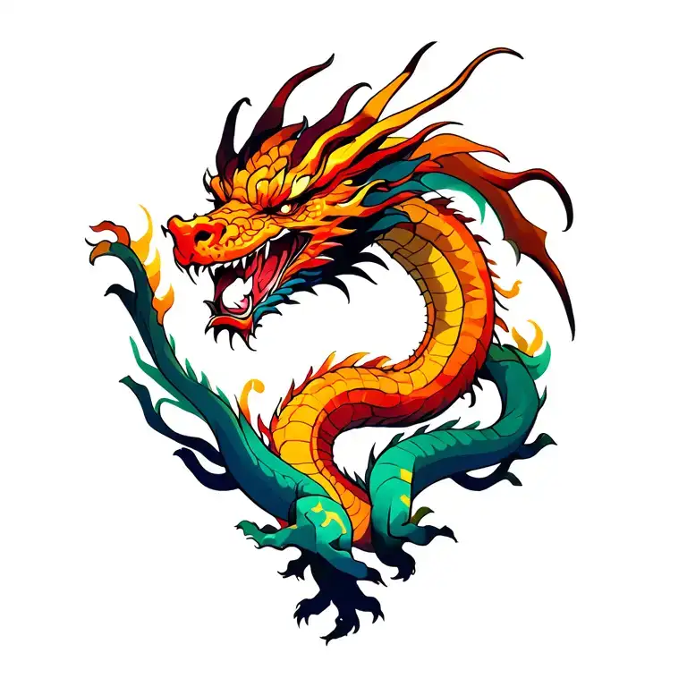 Coi And Dragon Emerging