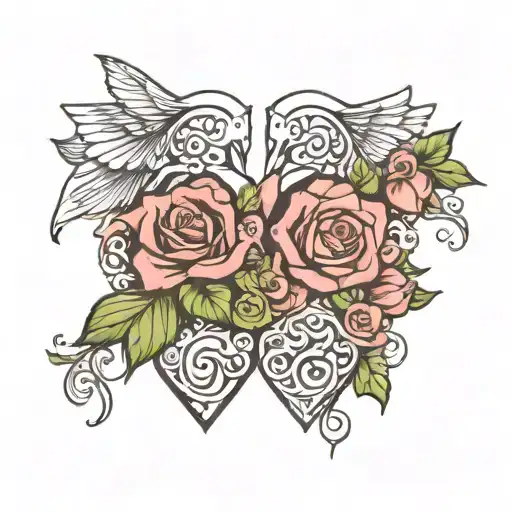 Memorial Mom And Dad Matching But Not Identical