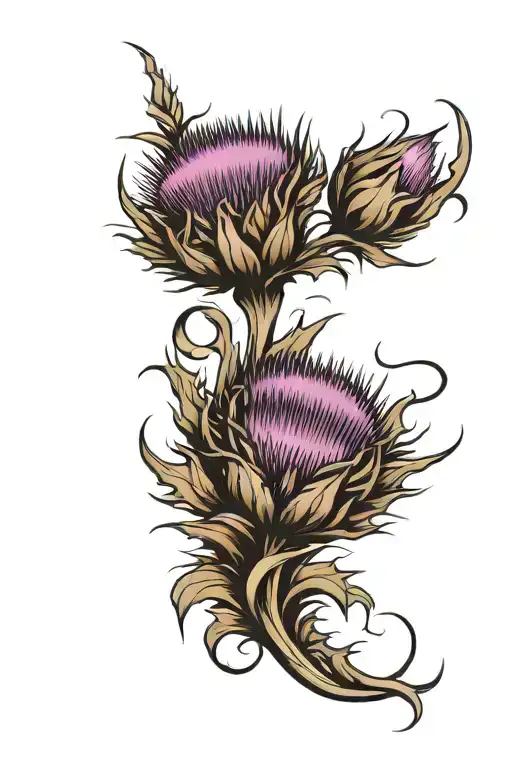 Scottish Thistle With 4130 Steel Plated Shoulder