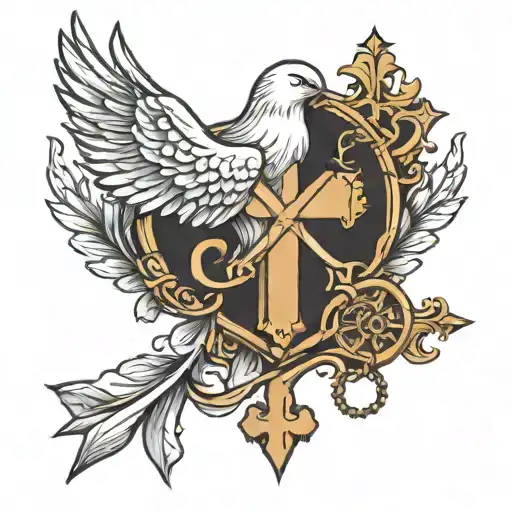 Dove And Cross Made