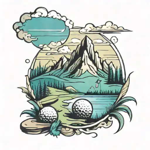 Golf Mountains Beach Compas