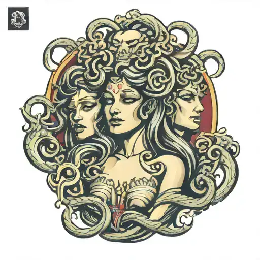 Hear Speed See No Evil With Medusa Faces