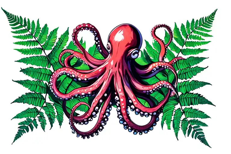 Octopus Tentacles Turn Into Ferns