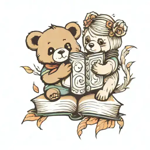 Cute Bear Book Friend