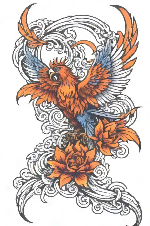 Phoenix With Color Details