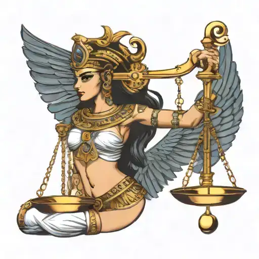 Egyptian Goddess Libra Scale
