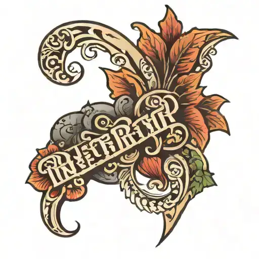 Cover Up Letters Tattoo On Side Rib