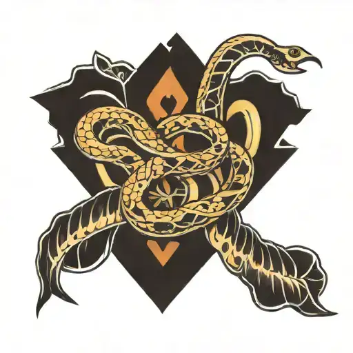 Running Music Snake Cross Around Gentle