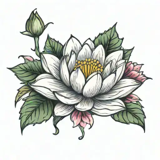 Water Lilly An Holly Flowers