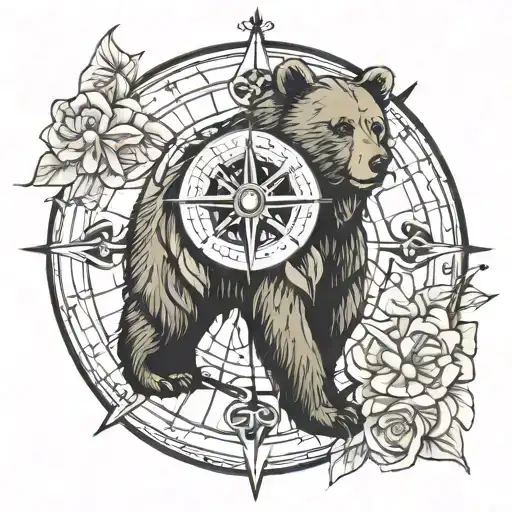 Bear Compass Rose
