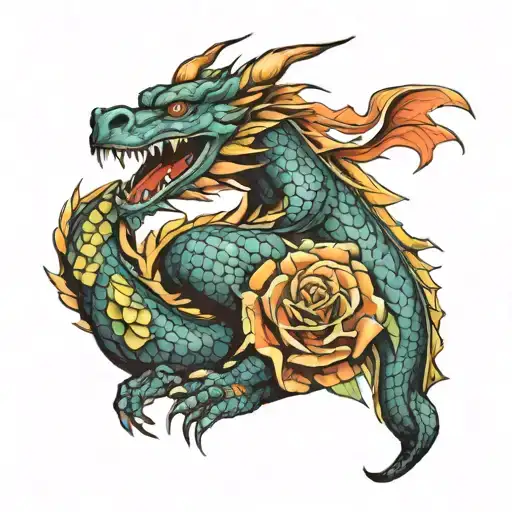 Dragon Wrap My Arm Mascular