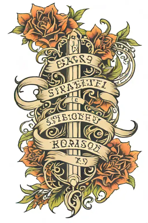 Straight Line Name Written