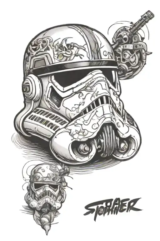 A Mashup Of A Star Wars Stormtrooper Helmet And A Luchador Mask