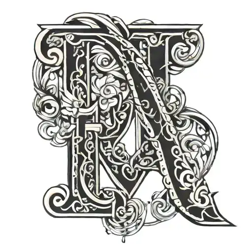 2 Letters F Woven Together Representing The Client's Love