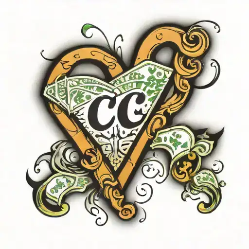 Money In The Air Around The Letters C M B