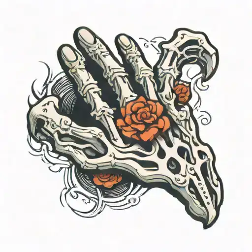 Bone Hand Rock Symbol