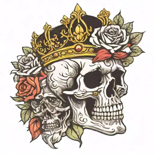 Skull Rose King Crown