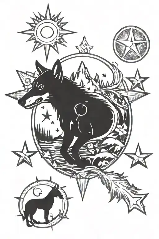 Shooting Star Sun Campfire Kelpie Geographic