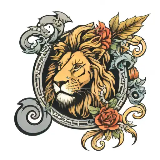 Lion Around The Letters C M B