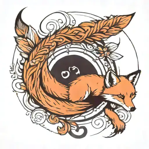 Fox Tail In A Half Circle