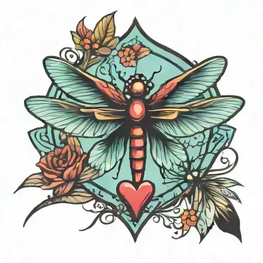 Heart Arrow Dragonfly